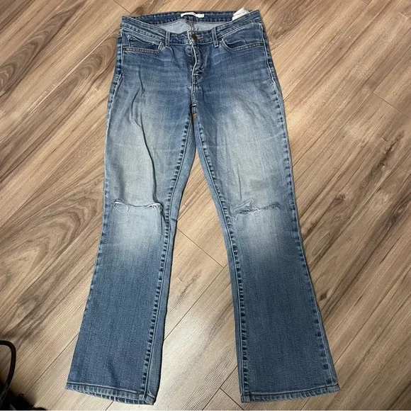 Levi's 715 bootcut Light Blue Jeans size 29 - Picture 1 of 3